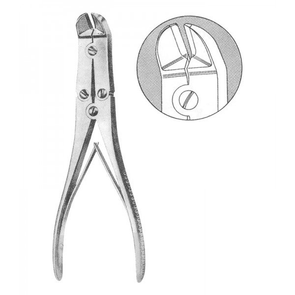 WIRE CUTTING PLIER WITH T.C. INSERTS